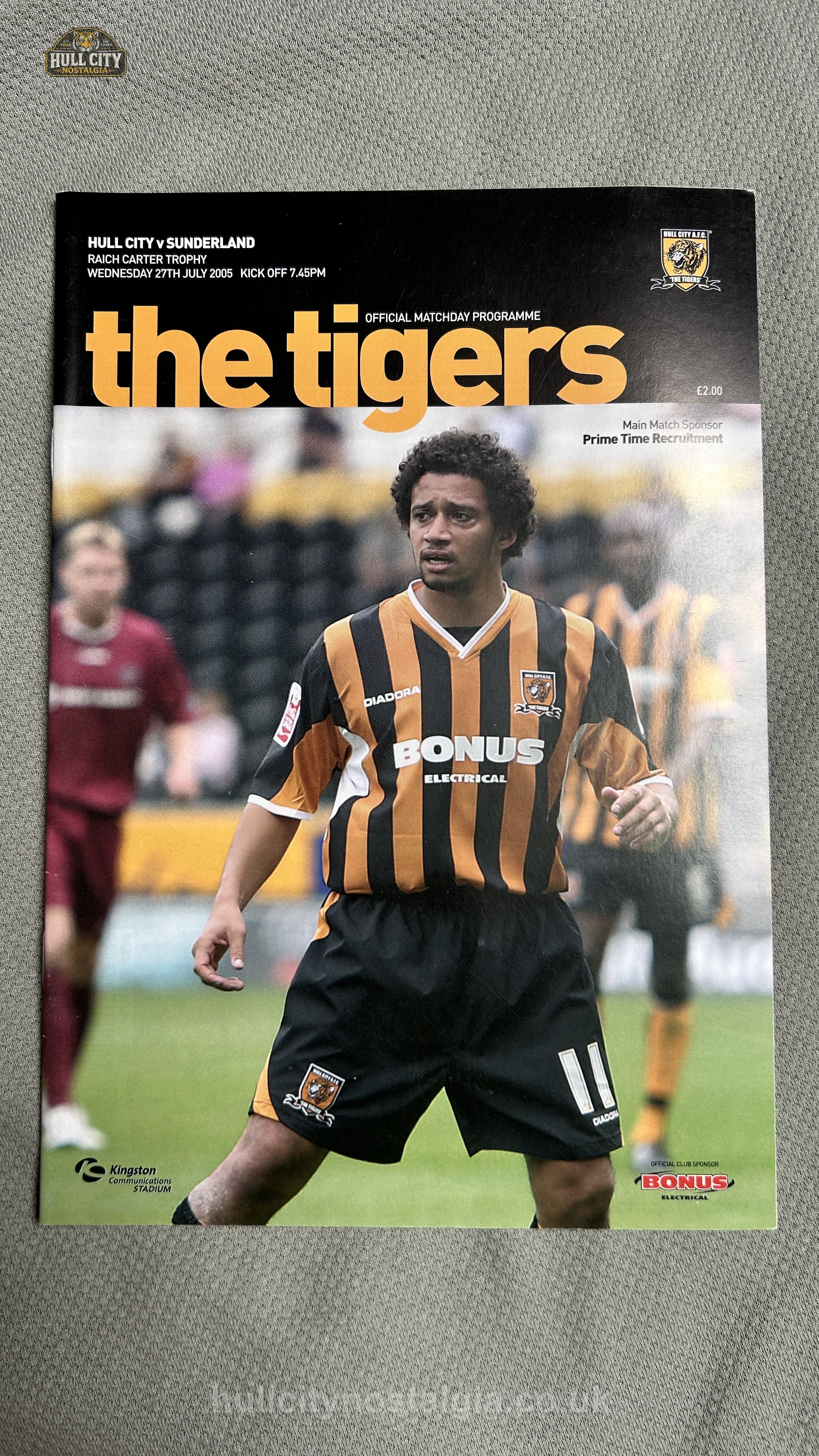 Hull City v Sunderland programme cover