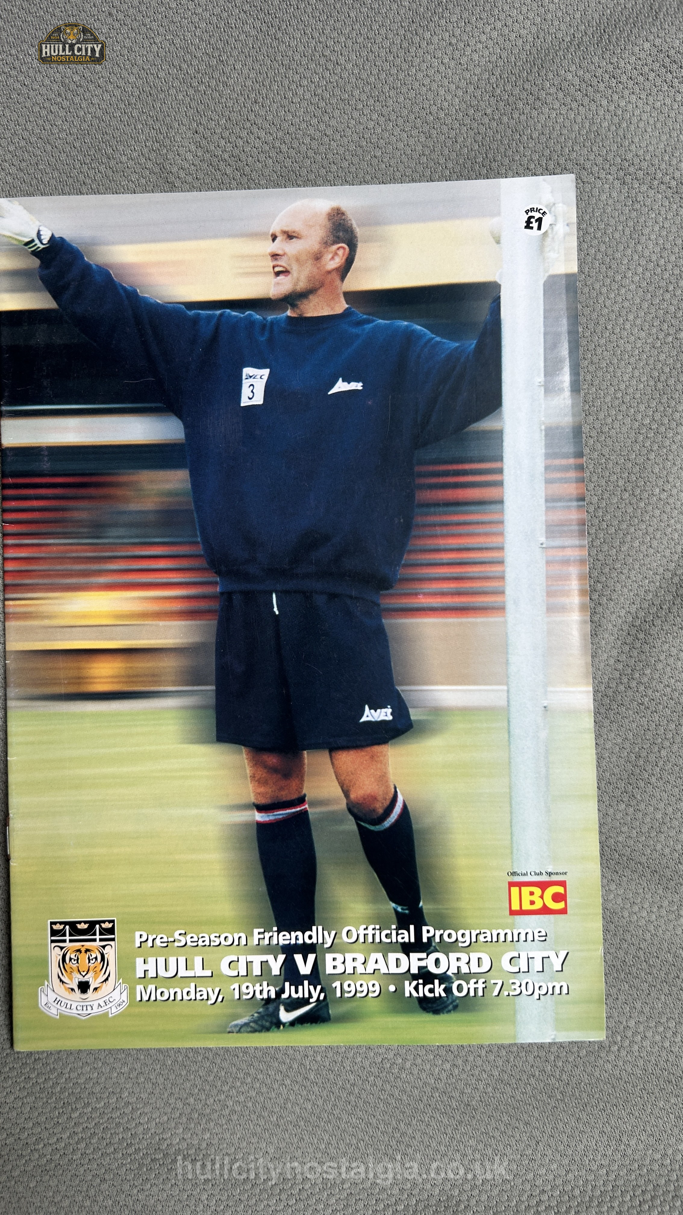 Hull City v Bradford City matchday programme — front cover
