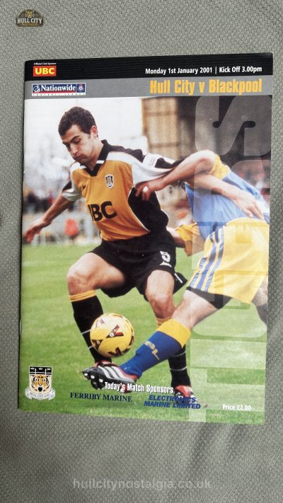 Hull City v Blackpool programme cover