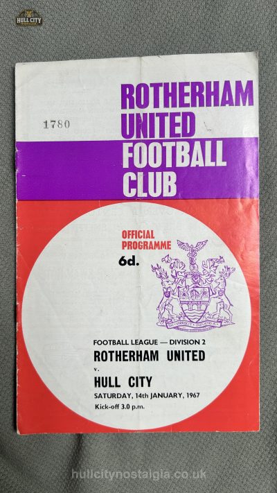 Rotherham United v Hull City programme cover