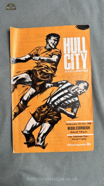 Hull City v Middlesbrough programme cover