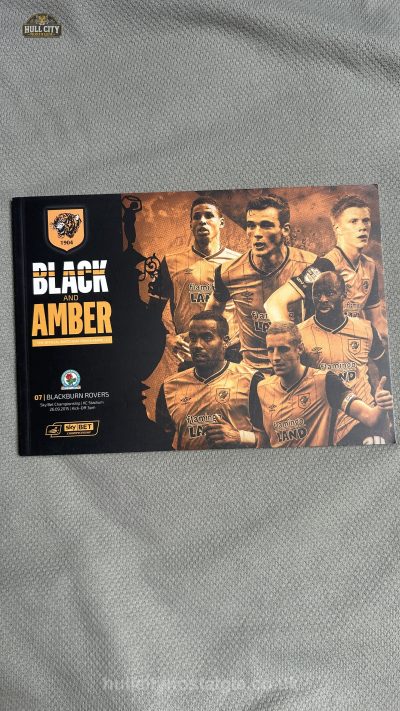 Hull City v Blackburn Rovers programme cover
